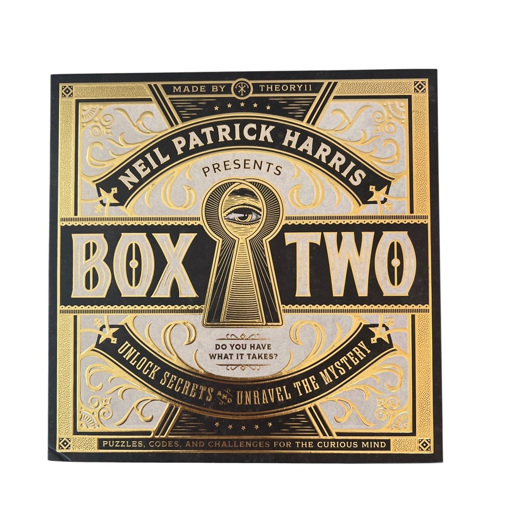 Box Two Neil Patrick Harris Puzzle Game Theory11  Mystery Codes Challenges